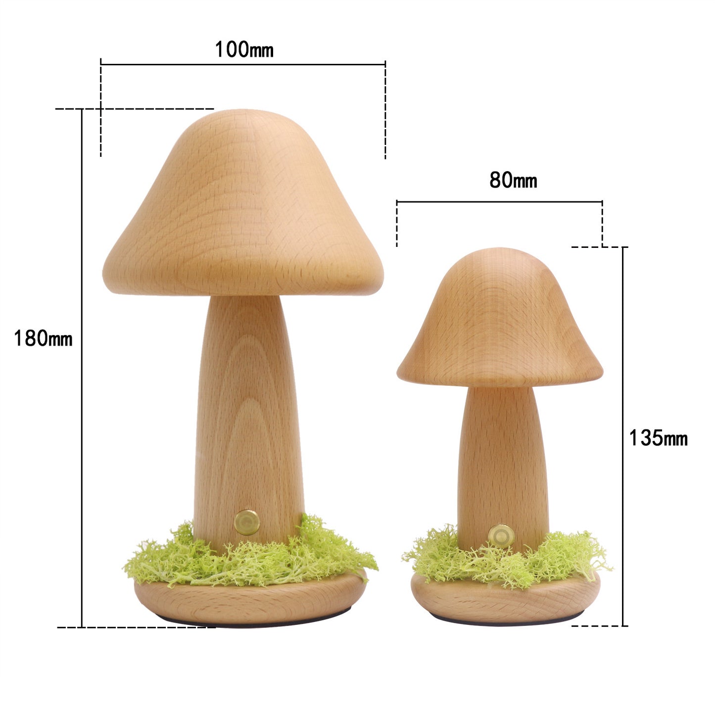 Twisted Mushroom Night Warm Light Touch