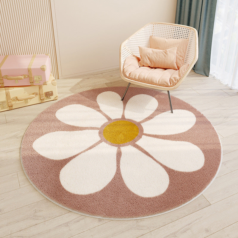 Cashmere-like Round Floor Mat