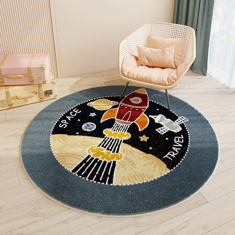 Cashmere-like Round Floor Mat