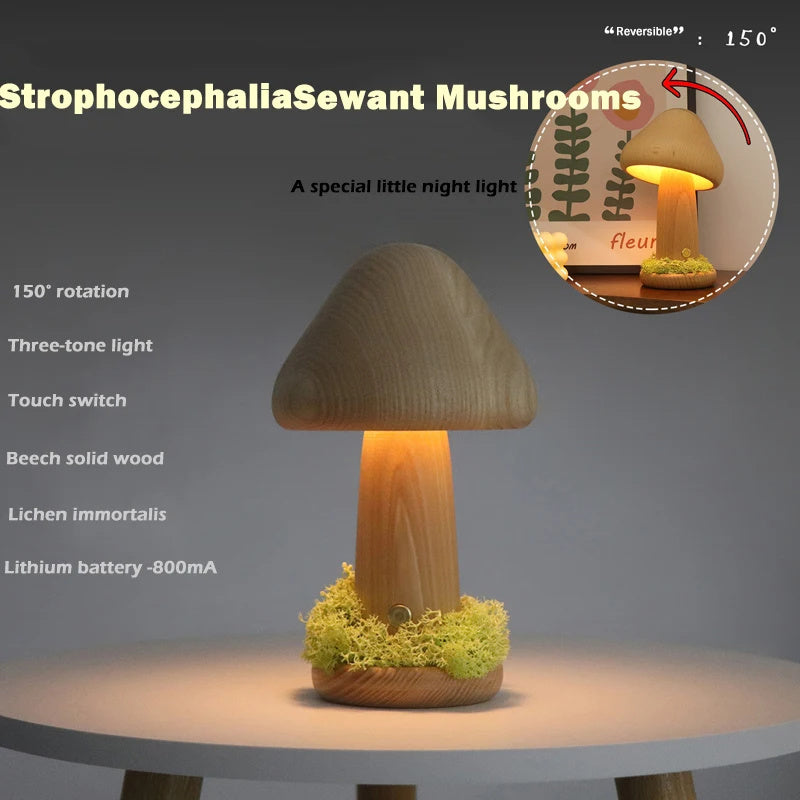 Twisted Mushroom Night Warm Light Touch