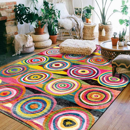 Striped Ethnic Style Floor Mat