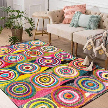 Striped Ethnic Style Floor Mat