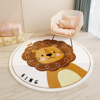 Cashmere-like Round Floor Mat
