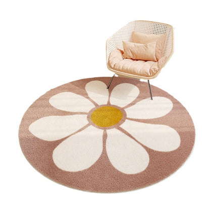 Cashmere-like Round Floor Mat