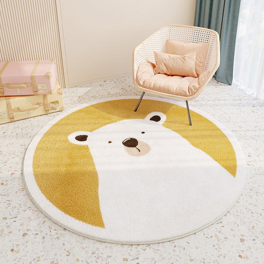 Cashmere-like Round Floor Mat