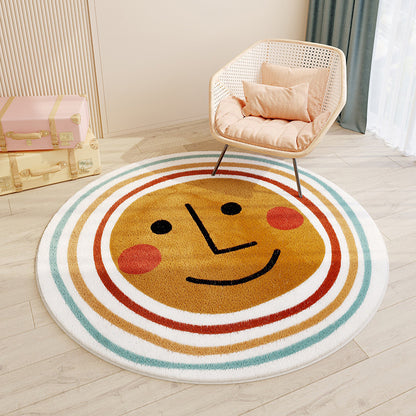 Cashmere-like Round Floor Mat
